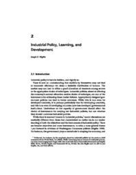 thumnail for Industrial Policy, Learning and Development.pdf