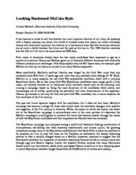 thumnail for Looking_Backward-McCain_Style.pdf