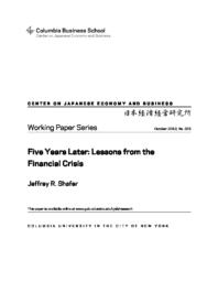thumnail for WP_331.Jeffrey_Shafer.Five_Years_Later.pdf