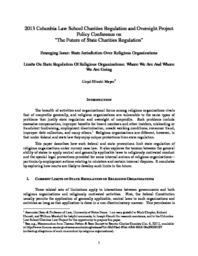 thumnail for Mayer_-Limits_on_State_Regulation_of_Religious_Organizations_Where_We_Are_and_Where_We_Are_Going.pdf