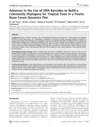 thumnail for advances_in_the_use_of_DNA_barcodes_to_build_a_community_phylogeny_for_tropical_trees_in_a_puerto_rican_forest_dynamics_plot.pdf