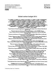 thumnail for LeQuere_GlobCarbonBgt13_essd14.pdf