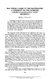 thumnail for Was_There_a_Baby_in_the_Bathwater-_A_Comment_on_the_Supreme_Court.pdf