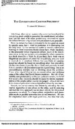 thumnail for The_Conservative_Case_for_Precedent.pdf