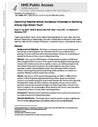 thumnail for Lee_Examining potential school contextual influences on gambling among high school youth.pdf