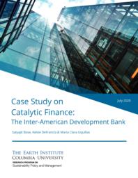 thumnail for Earth Institute - IDB Case Study on Catalytic Finance - July 2020.pdf