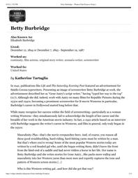 thumnail for Betty Burbridge – Women Film Pioneers Project.pdf