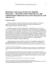 thumnail for Leahy_2021_Benefits and Challenges to “Period Policies” – Menstruating Individuals Are.pdf