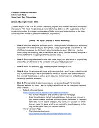 thumnail for Outline - We Have Libraries At Home! Workshop.pdf