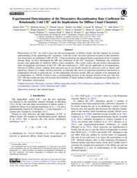 thumnail for Paul et al. - 2022 - Experimental Determination of the Dissociative Rec.pdf