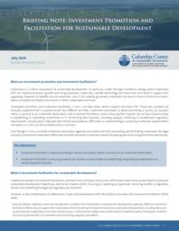 thumnail for Briefing-Note-Investment-Promotion-and-Facilitation-for-Sustainable-Development-FINAL.pdf