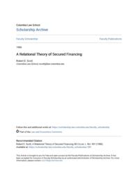 thumnail for A Relational Theory of Secured Financing.pdf