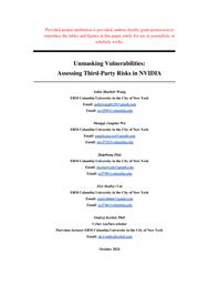 thumnail for Unmasking Vulnerabilities - Assessing Third-Party Risks in NVIDIA.pdf