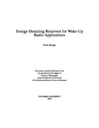 Energy Detecting Receivers For Wake Up Radio Applications Academic Commons