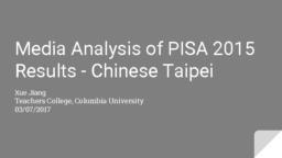 thumnail for Media Analysis of PISA 2015 Results - Chinese Taipei.pdf