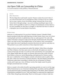 thumnail for UnderreportedwithNicholasLemann-2022-AnOpenTalkOnCensorship.pdf