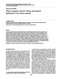 thumnail for What is cognitive reserve.pdf