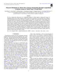 thumnail for Bose et al. - 2019 - Measured Reduction in Alfvén Wave Energy Propagati.pdf