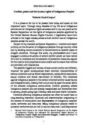 thumnail for 01 Conflict, peace and the human rights of Indigenous Peoples.pdf