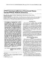 thumnail for Albert-1995-APOE genotype influences functiona.pdf