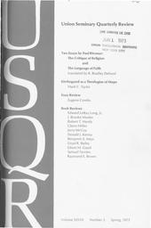 thumnail for Union Seminary Quarterly Review Vol. 28 No. 3.pdf