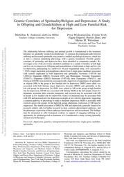 thumnail for Anderson et al. - 2017 - Genetic correlates of spiritualityreligion and de.pdf