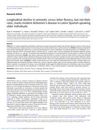 thumnail for Fernandez et. al., 2023 longitudinal-decline-in-semantic-versus-letter-fluency-but-not-their-ratio-marks-incident-alzheimers-disease-in-latinx-spanish-speaking-older-individuals.pdf
