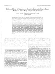 thumnail for Differing Effects of Education on Cognitive De.pdf