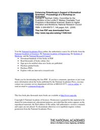 thumnail for Reinhart - 2006 - Enhancing philanthropy's support of biomedical sci.pdf