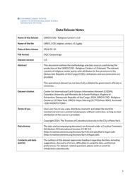thumnail for GRID3 COD - Religious Centers v1.0 Data Release Notes.pdf