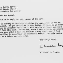 Letter from E. Franklin Fra...