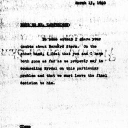 Note from Charles Dollard t...