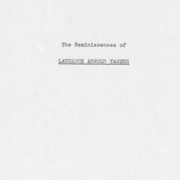 Reminiscences of Laurence A...