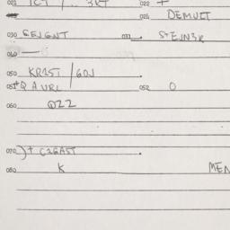 Eastern questionnaire, answ...