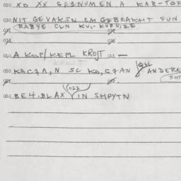 Eastern questionnaire, answ...