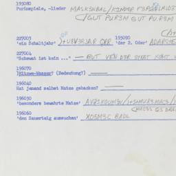 Western questionnaire, answ...
