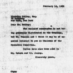 Letter from Charles Dollard...