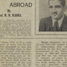 Tibetan Missions Abroad