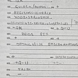 Eastern questionnaire, answ...