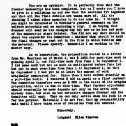 Letter from Ellen Winston t...