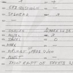 Eastern questionnaire, answ...