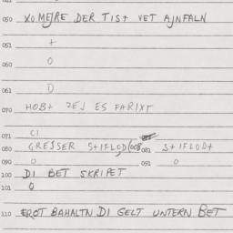 Eastern questionnaire, answ...