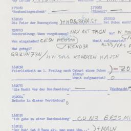 Western questionnaire, answ...