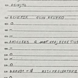Eastern questionnaire, answ...