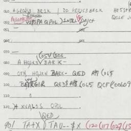 Eastern questionnaire, answ...