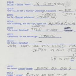 Western questionnaire, answ...