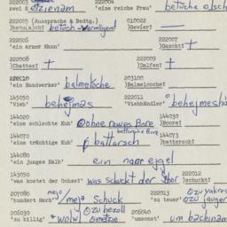Western questionnaire, answ...