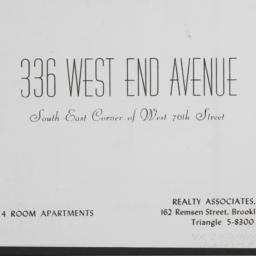 336 West End Avenue