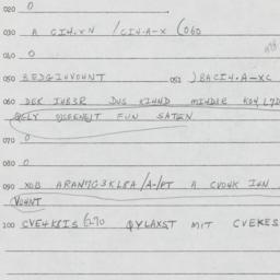 Eastern questionnaire, answ...