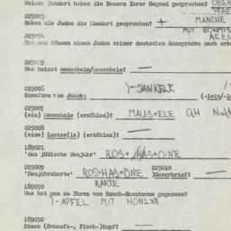 Western questionnaire, answ...